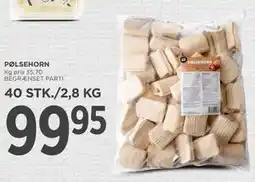 MENY PØLSEHORN tilbud
