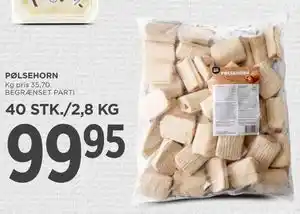 MENY PØLSEHORN tilbud
