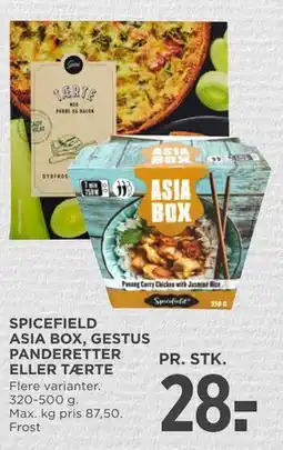 MENY SPICEFIELD ASIA BOX, GESTUS PANDERETTER ELLER TÆRTE tilbud