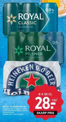 MENY ROYAL ALKOHOLFRI ØL tilbud