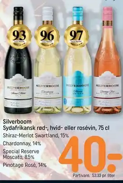 REMA 1000 Silverboom Sydafrikansk rød-, hvid- eller rosévin, 75 cl tilbud
