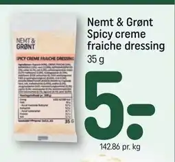 REMA 1000 Nemt & Grønt Spicy creme fraiche dressing tilbud