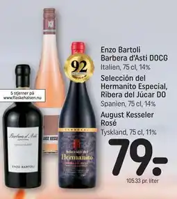 REMA 1000 August Kesseler Rosé tilbud
