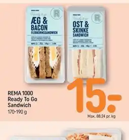 REMA 1000 REMA 1000 Ready To Go Sandwich tilbud