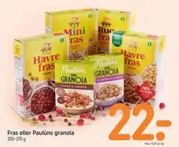 REMA 1000 Fras eller Paulúns granola tilbud