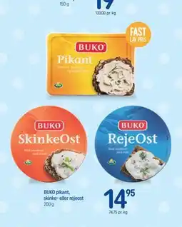 REMA 1000 BUKO pikant, skinke- eller rejeost tilbud