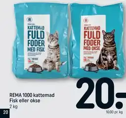 REMA 1000 REMA 1000 kattemad Fisk eller okse tilbud