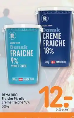 REMA 1000 REMA 1000 Fraiche 9% eller creme fraiche 18% tilbud