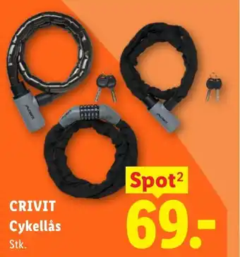 Lidl CRIVIT Cykellås tilbud