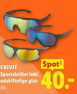 Lidl CRIVIT Sportsbriller inkl. udskiftelige glas tilbud