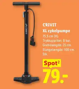 Lidl CRIVIT XL cykelpumpe tilbud