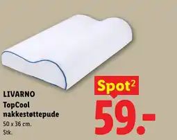Lidl LIVARNO TopCool nakkestøttepude tilbud