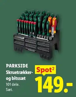 Lidl PARKSIDE Skruetrækker og bitssæt tilbud