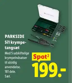 Lidl PARKSIDE 5i1 krympe- tangsæt tilbud
