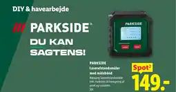 Lidl PARKSIDE Laserafstandsmåler med målebånd tilbud