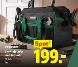 Lidl PARKSIDE TH Værktøjstaske med indhold tilbud