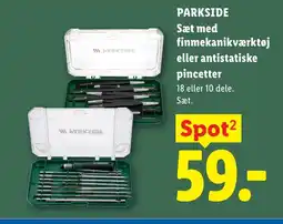 Lidl PARKSIDE Sæt med finmekanikværktøj eller antistatiske pincetter tilbud