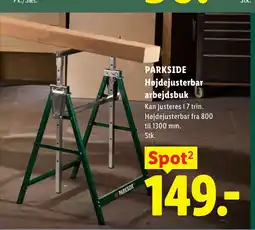 Lidl PARKSIDE Højdejusterbar arbejdsbuk tilbud