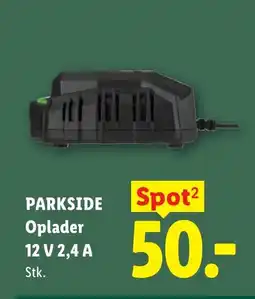 Lidl Parkside oplader 12 v 2,4 a stk. tilbud