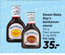Bilka Sweet Baby Ray's barbecue- sauce tilbud
