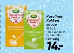 Bilka Karolines Køkken sauce tilbud