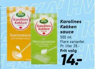 Bilka Karolines Køkken sauce tilbud