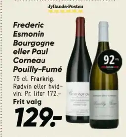 Bilka Frederic Esmonin Bourgogne eller Paul Corneau Pouilly-Fumé tilbud