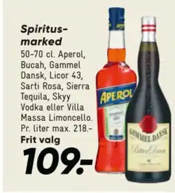 Bilka Spiritus- marked tilbud