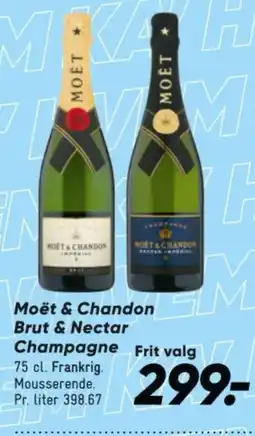 Bilka Moët & Chandon Brut & Nectar Champagne Frit valg tilbud