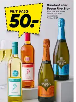 Bilka Barefoot eller Bosca Five Star tilbud