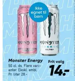 Bilka Monster Energy Frit valg tilbud