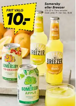 Bilka Somersby eller Breezer tilbud