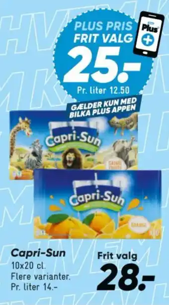 Bilka Capri-Sun tilbud
