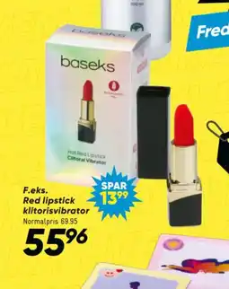 Bilka F.eks. Red lipstick klitorisvibrator tilbud