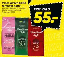 Bilka Peter Larsen formalet kaffe tilbud