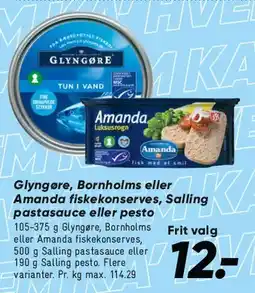 Bilka Glyngøre / Amanda fiskekonserves tilbud