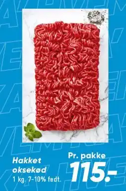 Bilka Hakket oksekød tilbud