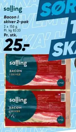 Bilka Bacon i skiver 2-pak tilbud
