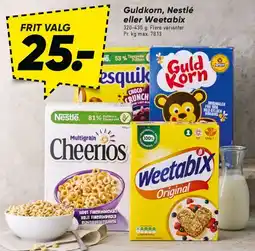 Bilka Guldkorn / Nestlé Cheerios / Weetabix tilbud