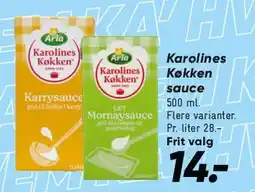 Bilka Karolines Køkken (saucer / færdigretter) tilbud