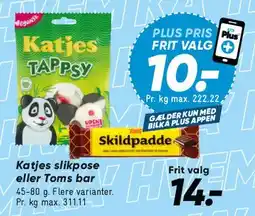 Bilka Katjes (Tappsy / Skildpadde) tilbud