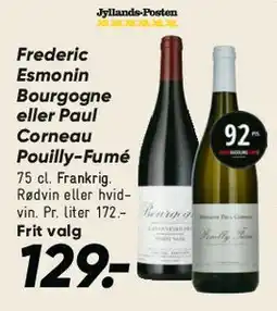 Bilka Frederic Esmonin Bourgogne eller Paul Corneau Pouilly-Fumé tilbud