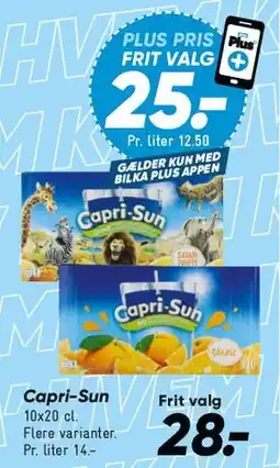 Bilka Capri-Sun (pakke) tilbud