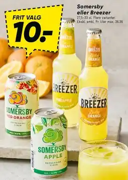 Bilka Somersby eller Breezer tilbud