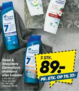 Bilka Head & Shoulders / DermaXpro shampoo eller balsam (3 stk. tilbud) tilbud