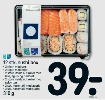 REMA 1000 12 stk. sushi box tilbud