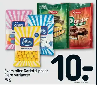 REMA 1000 Evers eller Carletti poser tilbud