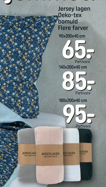 REMA 1000 Jersey lagen Oeko-tex bomuld tilbud