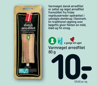 REMA 1000 Varmrøget ørredfilet tilbud