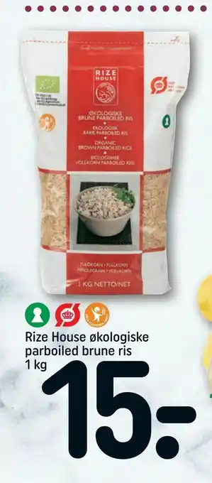REMA 1000 Rize House økologiske parboiled brune ris tilbud